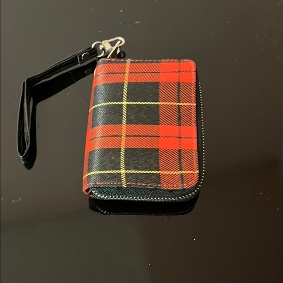 Handbags - Plaid Red and Black Wallet